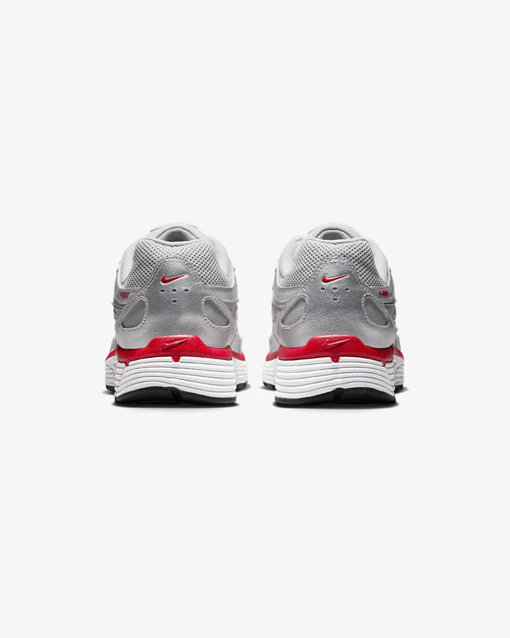 Nike P-6000 Metallic Silver Gym Red