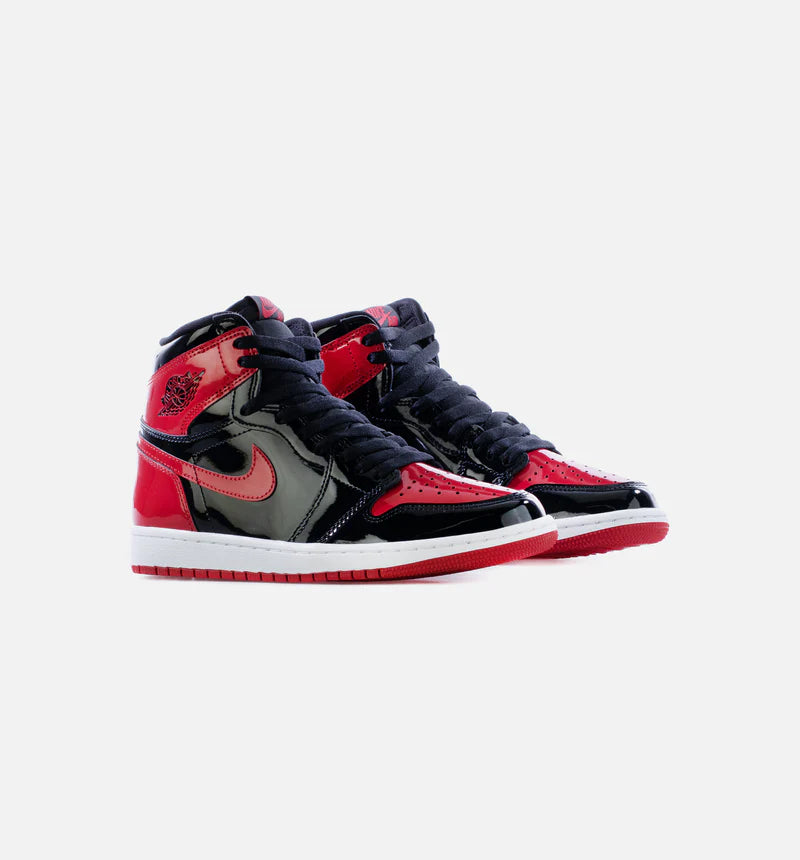 Jordan 1 haute rétro originale Patent Bred