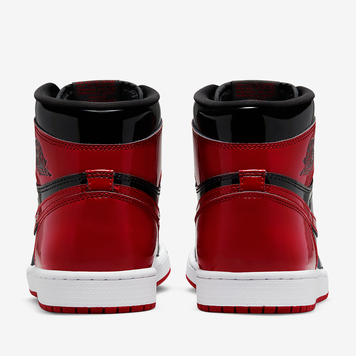 Jordan 1 haute rétro originale Patent Bred