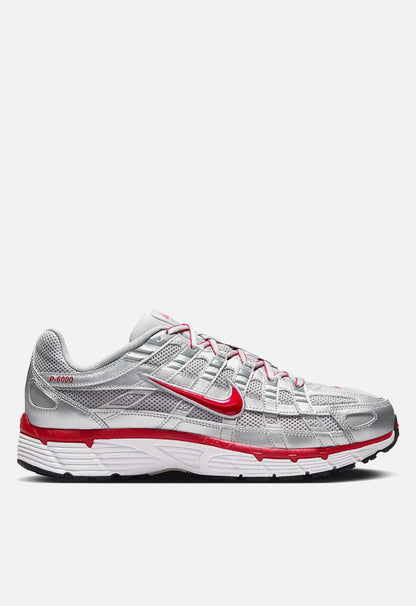 Nike P-6000 Metallic Silver Gym Red